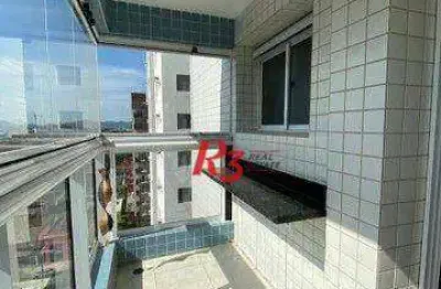 Apartamento com 1 dormitório à venda, 56 m² por r$ 575.000,00 - boqueirão - santos/sp