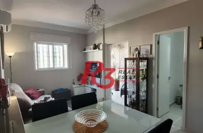 Apartamento com 2 dormitórios à venda, 69 m² por r$ 960.000,00 - boqueirão - santos/sp