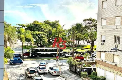 Apartamento com 3 dormitórios à venda, 127 m² - gonzaga - santos/sp