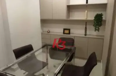 Sala para alugar, 45 m² por r$ 3.500,00/mês - marapé - santos/sp