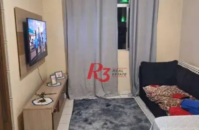 Apartamento à venda, 58 m² por r$ 330.000,00 - macuco - santos/sp
