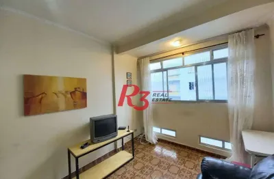 Apartamento com 1 dormitório à venda, 54 m² por r$ 420.000,00 - josé menino - santos/sp