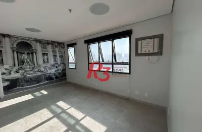 Sala, 46 m² - venda por r$ 280.000,00 ou aluguel por r$ 2.800,00/mês - macuco - santos/sp