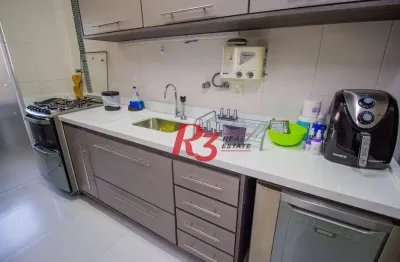 Apartamento com 2 dormitórios à venda, 114 m² por r$ 1.650.000,00 - pompéia - santos/sp