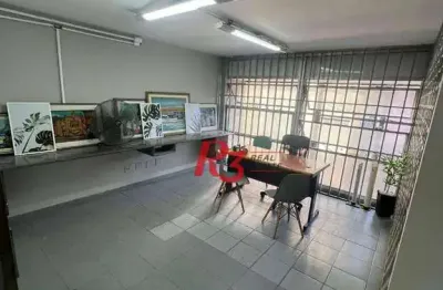 Sala para alugar, 300 m² por r$ 5.000,00/mês - centro - santos/sp