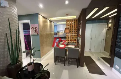 Apartamento à venda, 55 m² por r$ 650.000,00 - ponta da praia - santos/sp