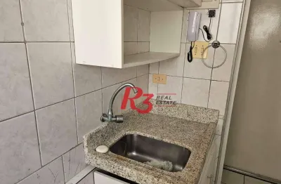 Kitnet à venda, 41 m² por r$ 395.000,00 - gonzaga - santos/sp