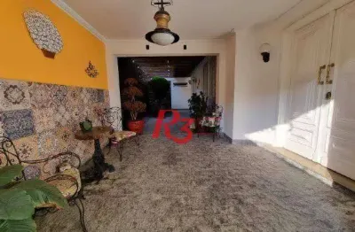Casa com 5 dormitórios, 314 m² - venda por r$ 3.200.000,00 ou aluguel por r$ 16.000,00/mês - boqueirão - santos/sp