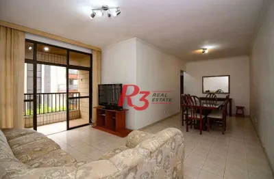 Apartamento com 3 dormitórios à venda, 160 m² por r$ 1.020.000,00 - gonzaga - santos/sp