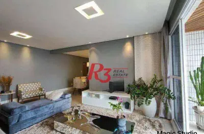 Apartamento à venda, 180 m² por r$ 2.450.000,00 - aparecida - santos/sp