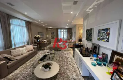 Apartamento com 4 dormitórios à venda, 429 m² por r$ 3.990.000,00 - gonzaga - santos/sp