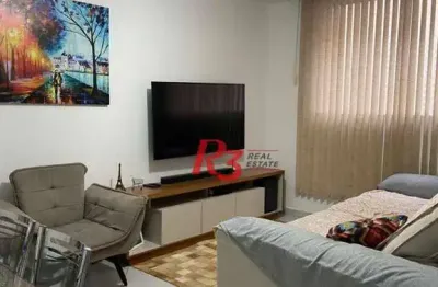 Apartamento à venda, 55 m² por r$ 320.000,00 - macuco - santos/sp