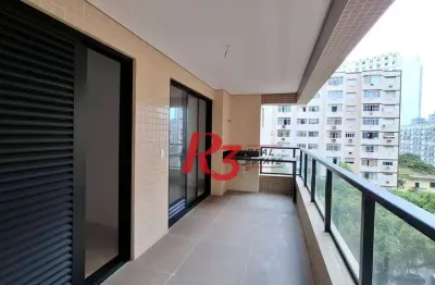 Apartamento novo à venda, 2 quartos (1 suite), próximo à praia, josé menino, santos sp
