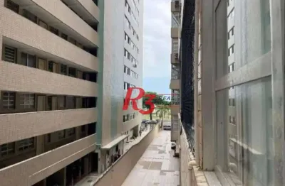 Kitnet com 1 dormitório à venda, 24 m² por r$ 270.000,00 - pompéia - santos/sp