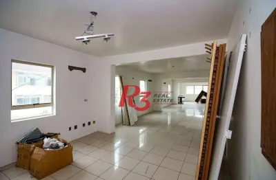 Sala para alugar, 113 m² por r$ 4.500/pacote mensal - vila mathias - santos/sp