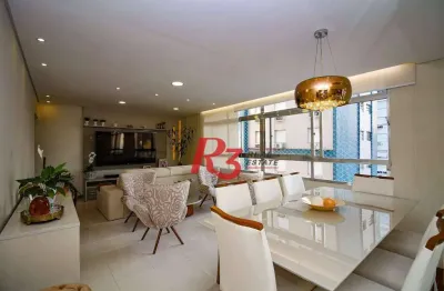 Apartamento à venda, 154 m² por r$ 1.430.000,00 - boqueirão - santos/sp