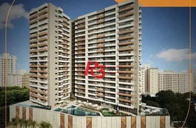Apartamento com 3 dormitórios à venda, 89 m² por r$ 1.116.000,00 - encruzilhada - santos/sp