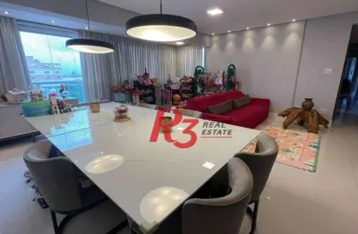 Apartamento à venda, 157 m² por r$ 2.120.000,00 - embaré - santos/sp