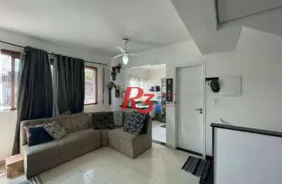Casa com 2 dormitórios à venda, 105 m² por r$ 480.000,00 - estuário - santos/sp