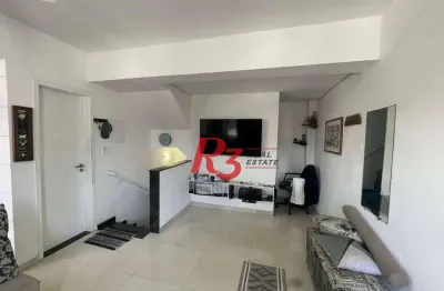 Casa com 2 dormitórios à venda, 105 m² por r$ 480.000,00 - estuário - santos/sp