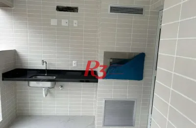 Apartamento com 2 dormitórios à venda, 87 m² por r$ 1.280.000,00 - gonzaga - santos/sp