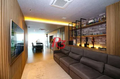 Apartamento com 2 dormitórios à venda, 106 m² por r$ 2.350.000,00 - aparecida - santos/sp