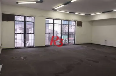 Andar corporativo para alugar, 110 m² por r$ 6.000,00/mês - centro - santos/sp