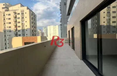 Apartamento garden à venda, 95 m² por r$ 1.400.000,00 - josé menino - santos/sp