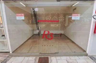 Loja para alugar, 32 m² por r$ 4.800,00/mês - boqueirão - santos/sp