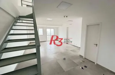 Sala para alugar, 72 m² por r$ 5.000,00/mês - vila matias - santos/sp