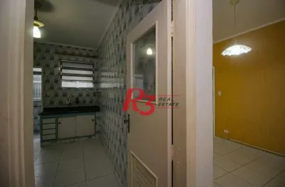 Apartamento com 2 dormitórios à venda, 78 m² por r$ 469.000,00 - boqueirão - santos/sp