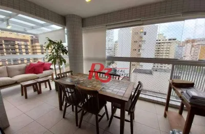 Apartamento duplex com 2 suítes à venda, 121 m² por r$ 1.490.000 - gonzaga - santos/sp