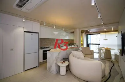 Apartamento com 2 dormitórios  à venda, 83 m² por r$ 1.590.000 - boqueirão - santos/sp