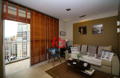 Apartamento com 3 dormitórios à venda, 98 m² por r$ 1.495.000,00 - gonzaga - santos/sp