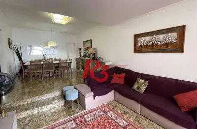 Apartamento com 3 dormitórios à venda, 201 m² por r$ 1.500.000,00 - pompéia - santos/sp