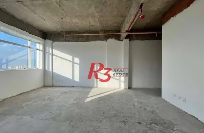 Sala para alugar, 48 m² por r$ 3.202,00/mês - vila matias - santos/sp