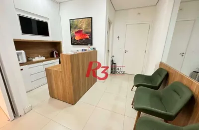 Sala, 44 m² - venda por r$ 550.000,00 ou aluguel por r$ 5.000,00/mês - boqueirão - santos/sp