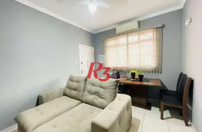 Apartamento com 2 dormitórios à venda, 62 m² por r$ 490.000,00 - gonzaga - santos/sp