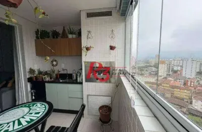 Apartamento com 3 dormitórios à venda, 85 m² por r$ 1.325.000,00 - boqueirão - santos/sp