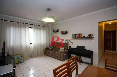 Apartamento à venda, 77 m² por r$ 520.000,00 - embaré - santos/sp