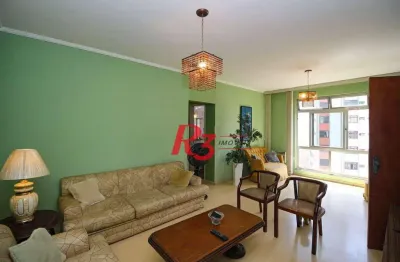 Apartamento com 2 dormitórios para alugar, 137 m² por r$ 6.000,00/mês - ponta da praia - santos/sp