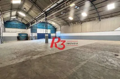 Galpão para alugar, 1000 m² por r$ 29.850,00/mês - vila matias - santos/sp