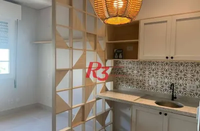 Studio à venda, 28 m² por r$ 340.000,00 - ponta da praia - santos/sp