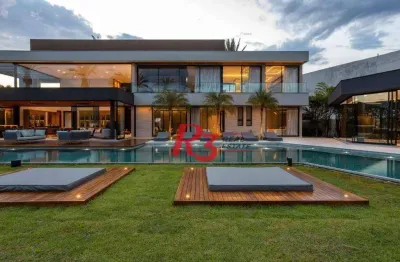 Casa com 7 dormitórios à venda, 1400 m² por r$ 45.000.000,00 - balneario praia do perequê - guarujá/sp