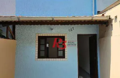 Sobrado com 2 dormitórios à venda, 69 m² por r$ 320.000,00 - chico de paula - santos/sp
