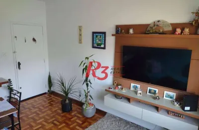 Apartamento com 2 dormitórios à venda, 78 m² por r$ 340.000,00 - campo grande - santos/sp