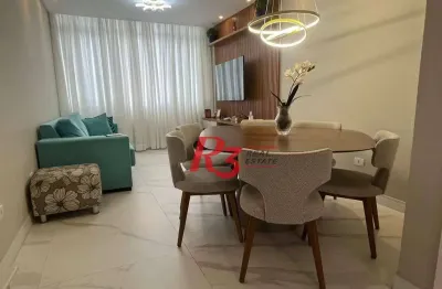 Apartamento à venda, 87 m² por r$ 950.000,00 - boqueirão - santos/sp