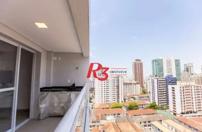 Apartamento com 2 dormitórios à venda, 74 m² por r$ 1.150.000,00 - boqueirão - santos/sp