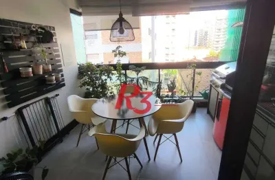 Apartamento à venda, 132 m² por r$ 1.300.000,00 - pompéia - santos/sp