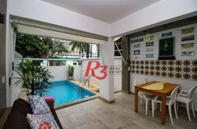 Village com 4 dormitórios à venda, 227 m² por r$ 3.000.000,00 - ponta da praia - santos/sp